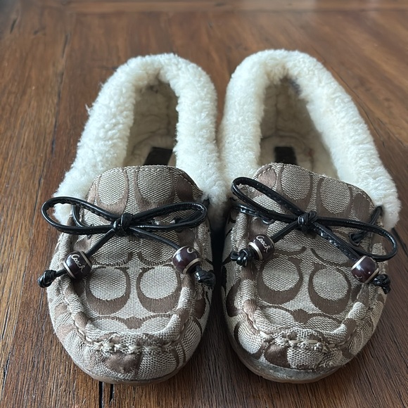 Coach Carsyn Shearling Coach signature moccasins indoor/outdoor - Picture 3 of 10